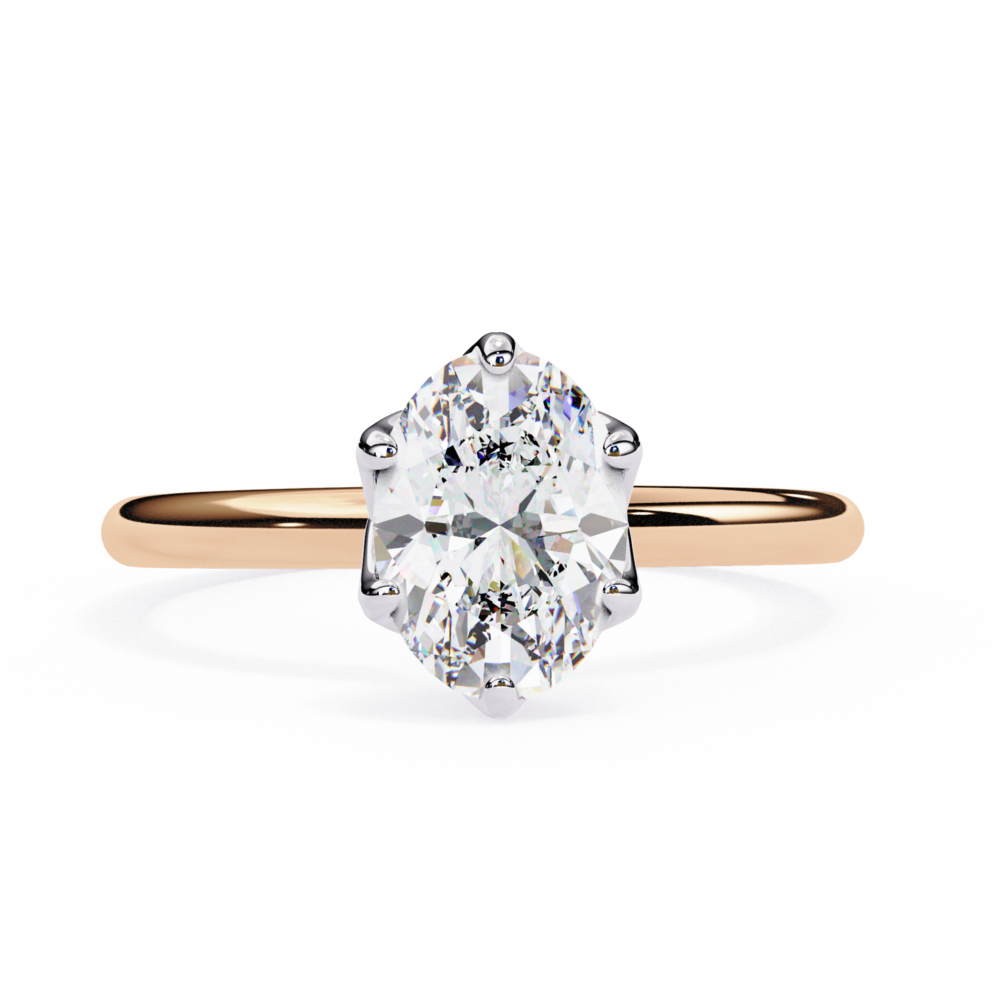 Ciel Rovena Oval Solitaire Ring