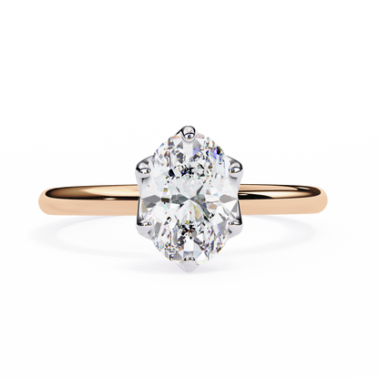 Ciel Rovena Oval Solitaire Ring