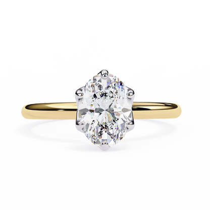 Ciel Rovena Oval Solitaire Ring