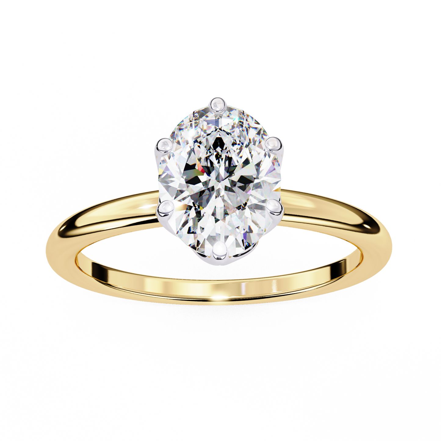 Ciel Rovena Oval Solitaire Ring