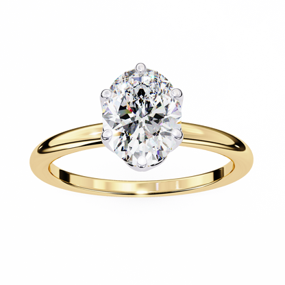 Ciel Rovena Oval Solitaire Ring