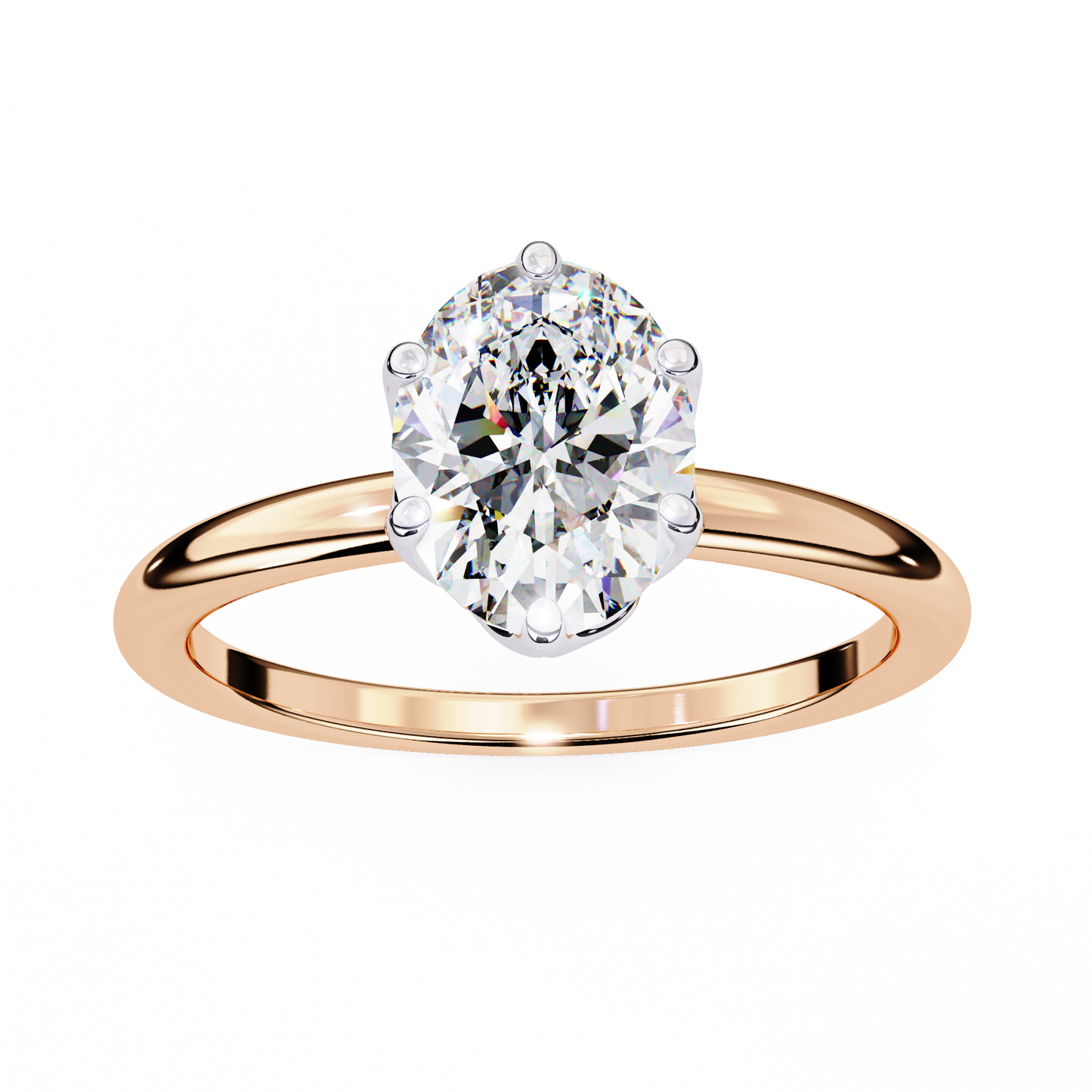 Ciel Rovena Oval Solitaire Ring