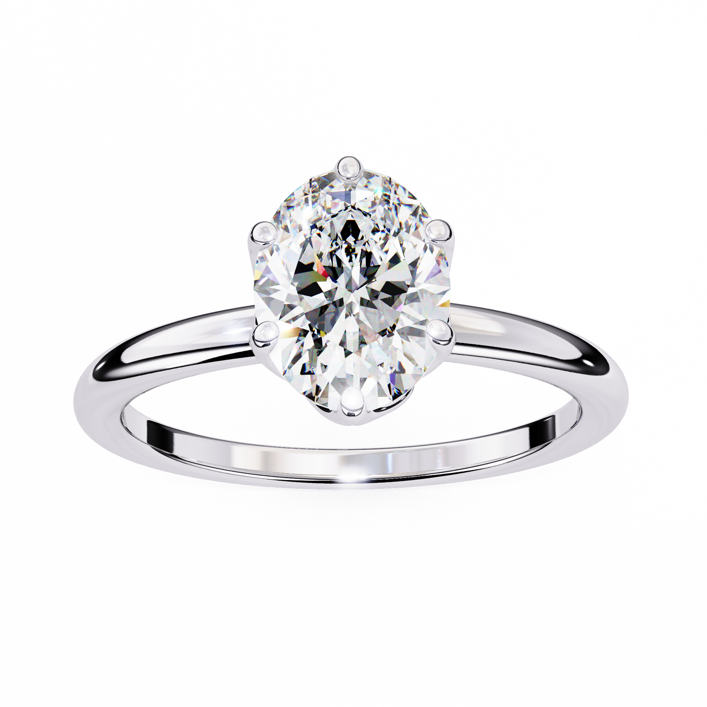 Ciel Rovena Oval Solitaire Ring