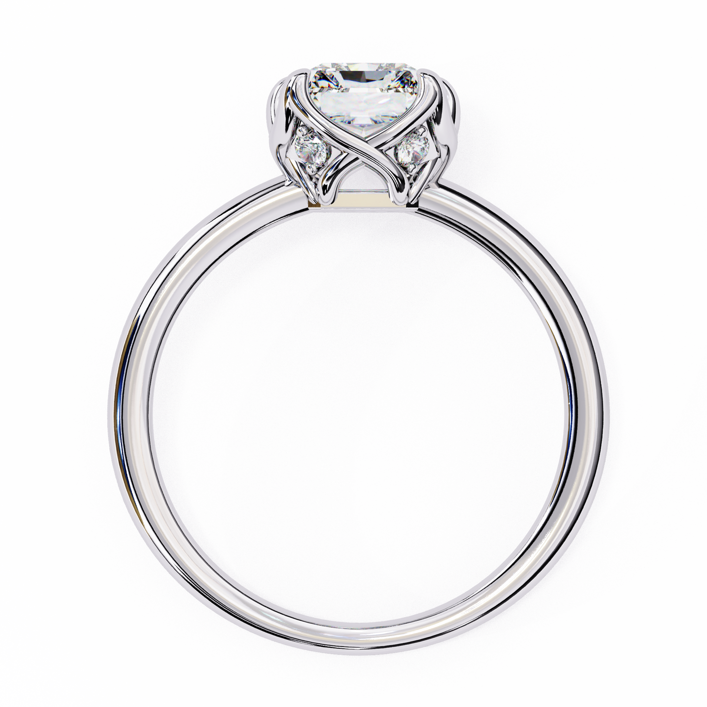 Aveline Pure Emerald Cut Solitaire Ring