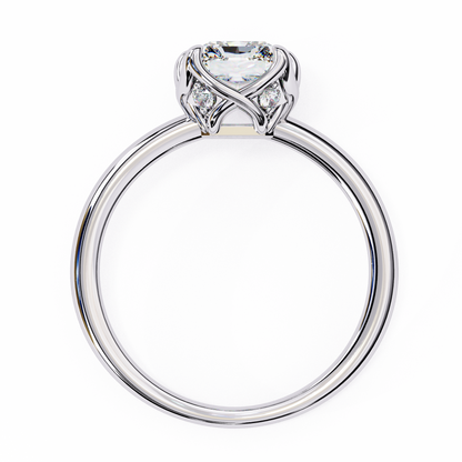 Aveline Pure Emerald Cut Solitaire Ring