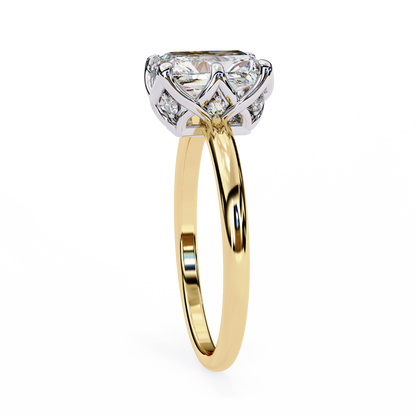 Aveline Pure Emerald Cut Solitaire Ring