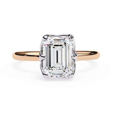 Aveline Pure Emerald Cut Solitaire Ring