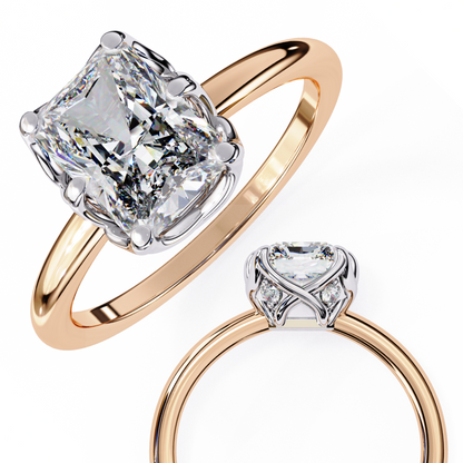 Lucente Origin Radiant Solitaire Ring