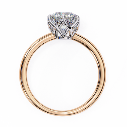 Oriana Vertex Round Solitaire Ring