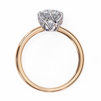 Oriana Vertex Round Solitaire Ring