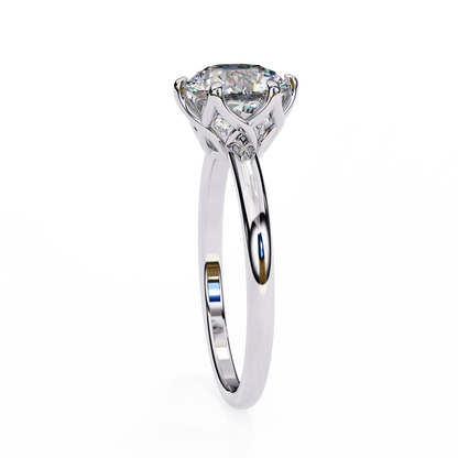 Oriana Vertex Round Solitaire Ring