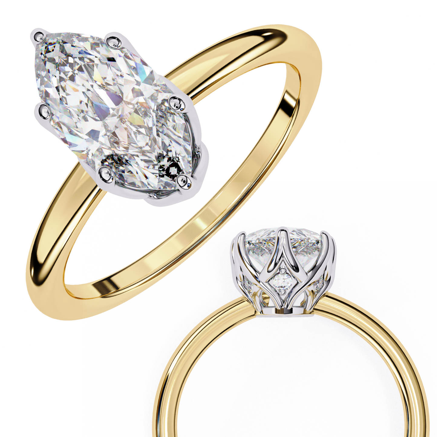 Mirabelle Core Marquise Solitaire Ring