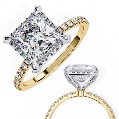 Seraphine Axis Princess Solitaire Ring