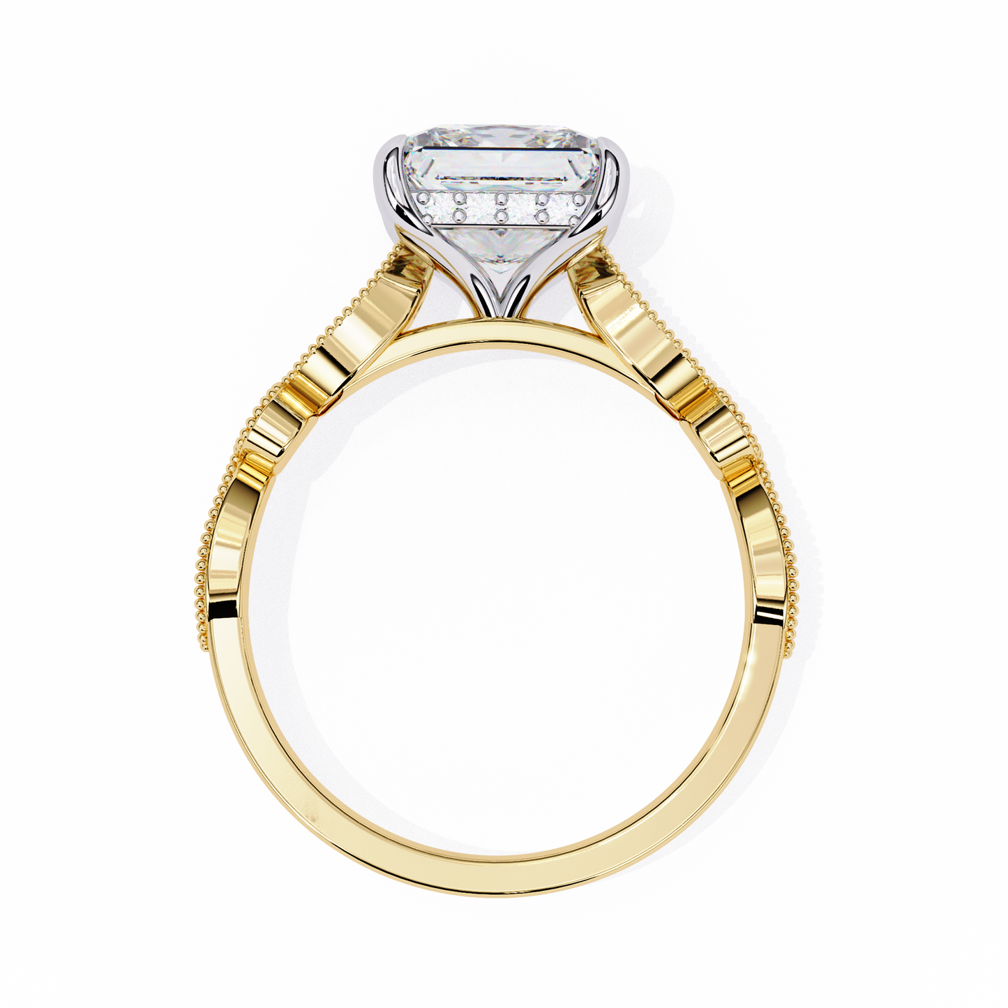 Eterna Compass Princess Solitaire Ring