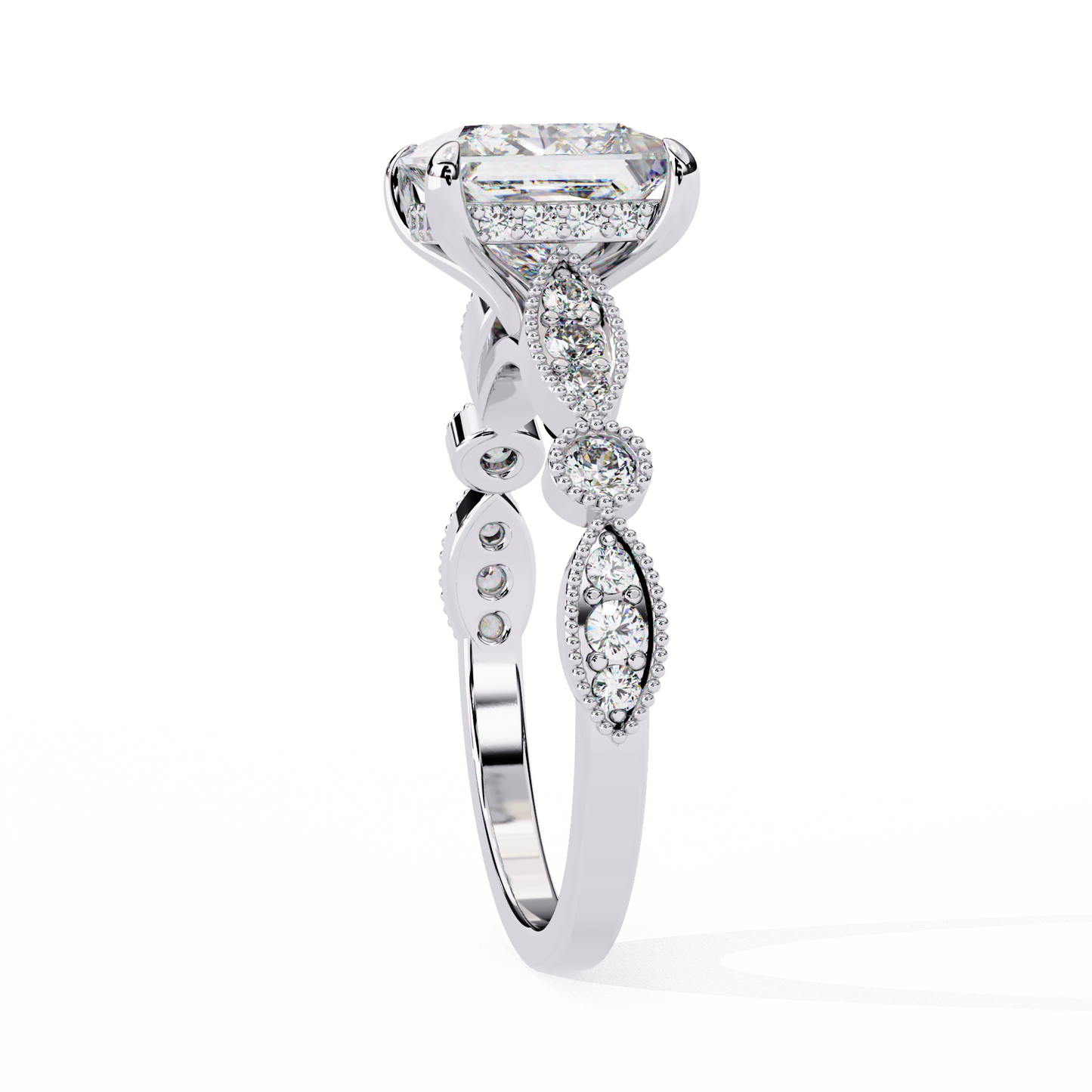 Eterna Compass Princess Solitaire Ring