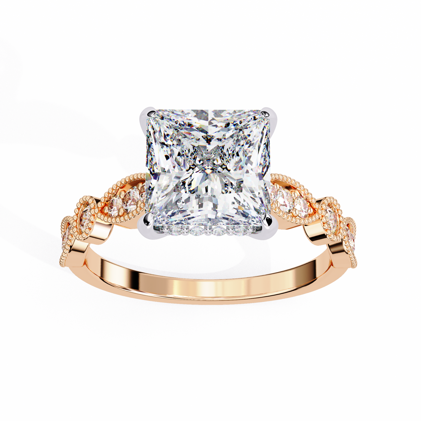 Eterna Compass Princess Solitaire Ring