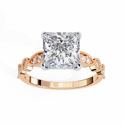 Eterna Compass Princess Solitaire Ring