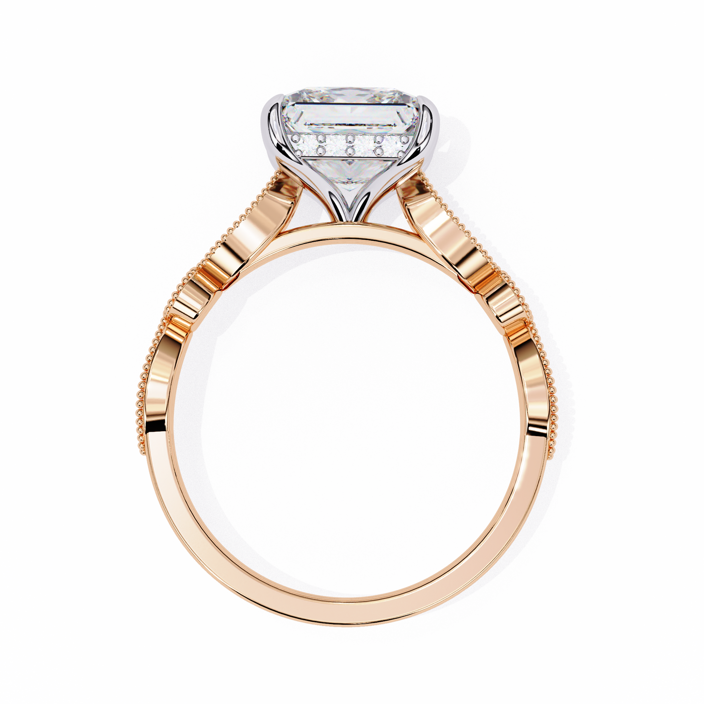 Eterna Compass Princess Solitaire Ring