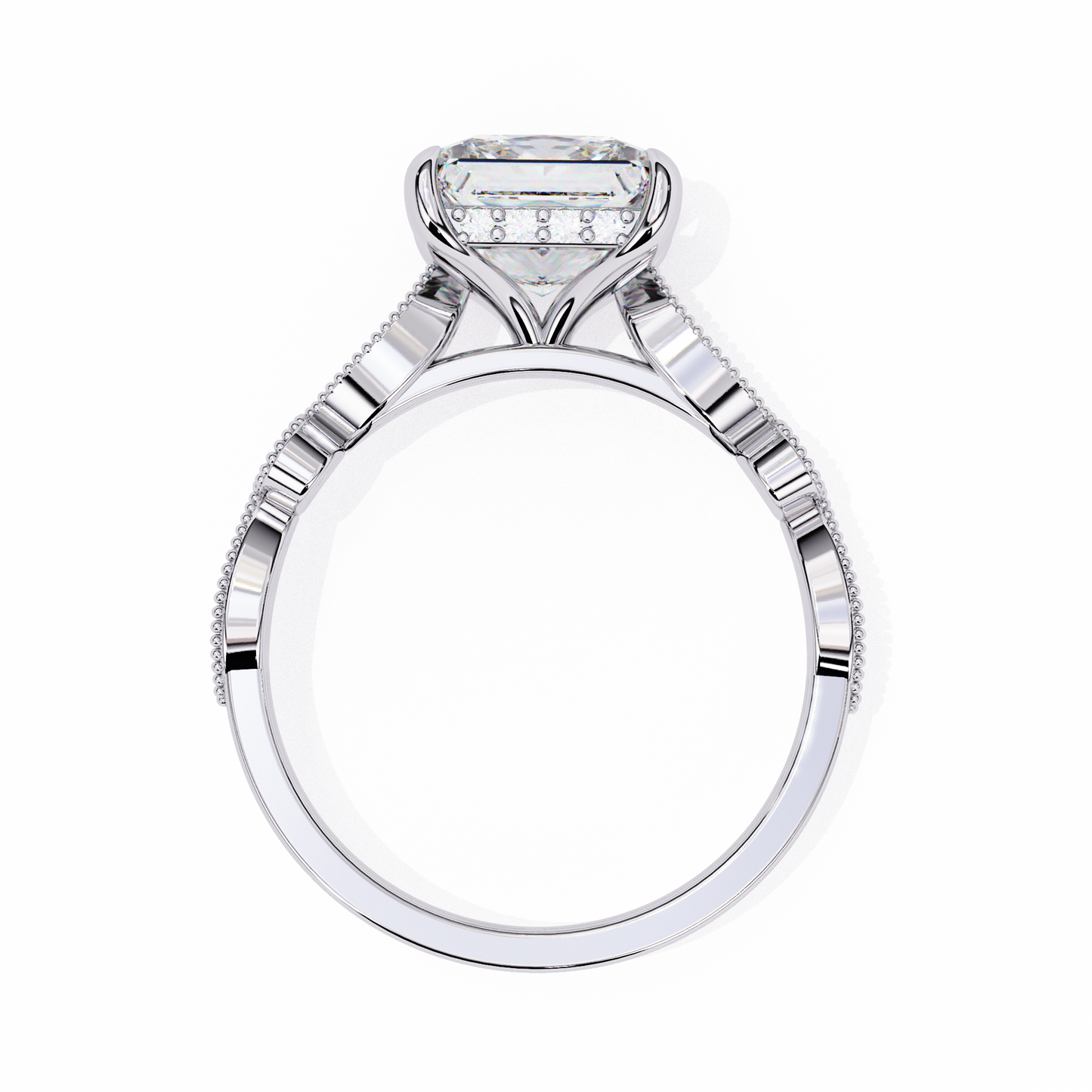 Eterna Compass Princess Solitaire Ring