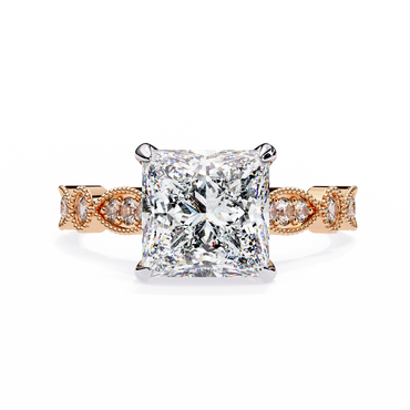 Eterna Compass Princess Solitaire Ring