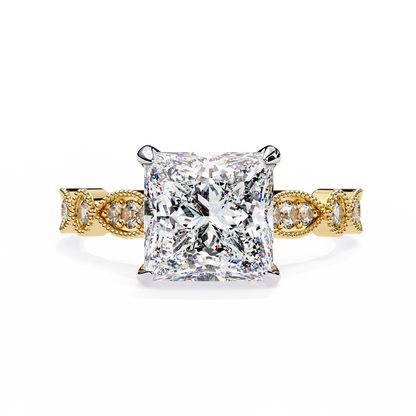 Eterna Compass Princess Solitaire Ring