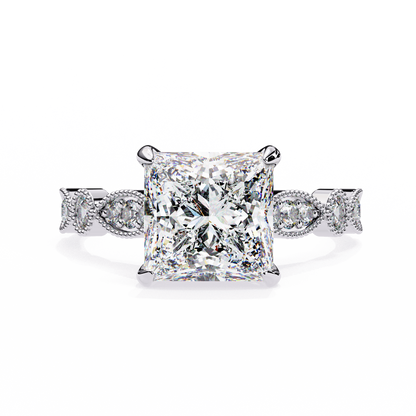 Eterna Compass Princess Solitaire Ring