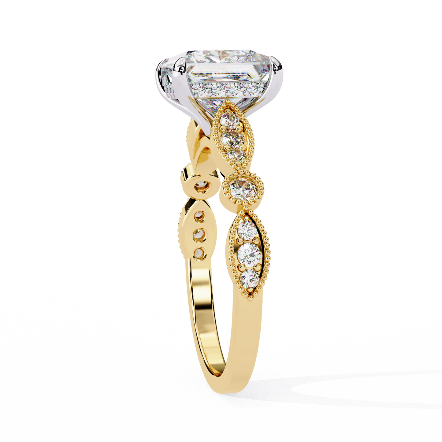 Eterna Compass Princess Solitaire Ring