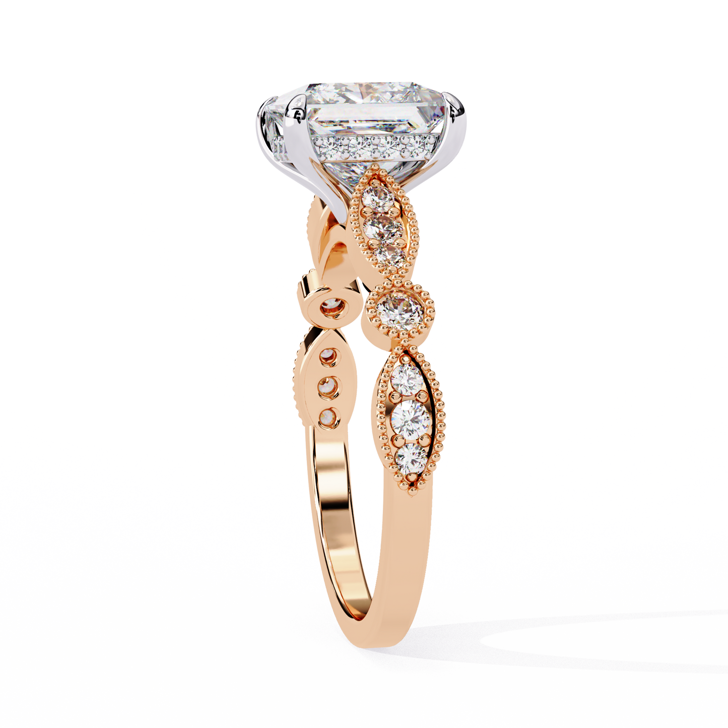 Eterna Compass Princess Solitaire Ring
