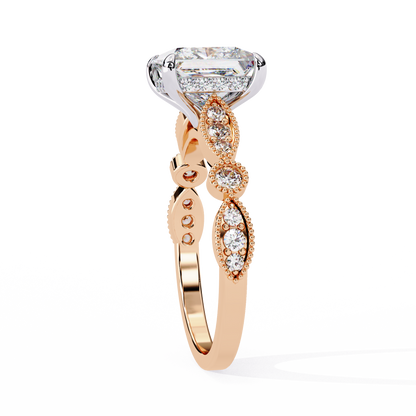 Eterna Compass Princess Solitaire Ring