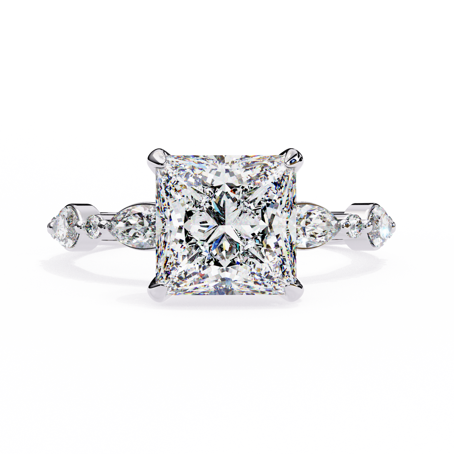 Aria Regale Princess Solitaire Ring