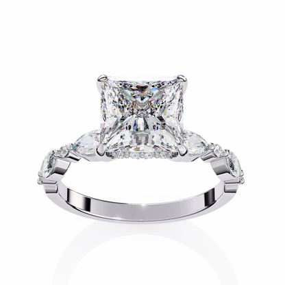 Aria Regale Princess Solitaire Ring
