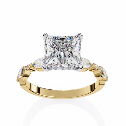 Aria Regale Princess Solitaire Ring