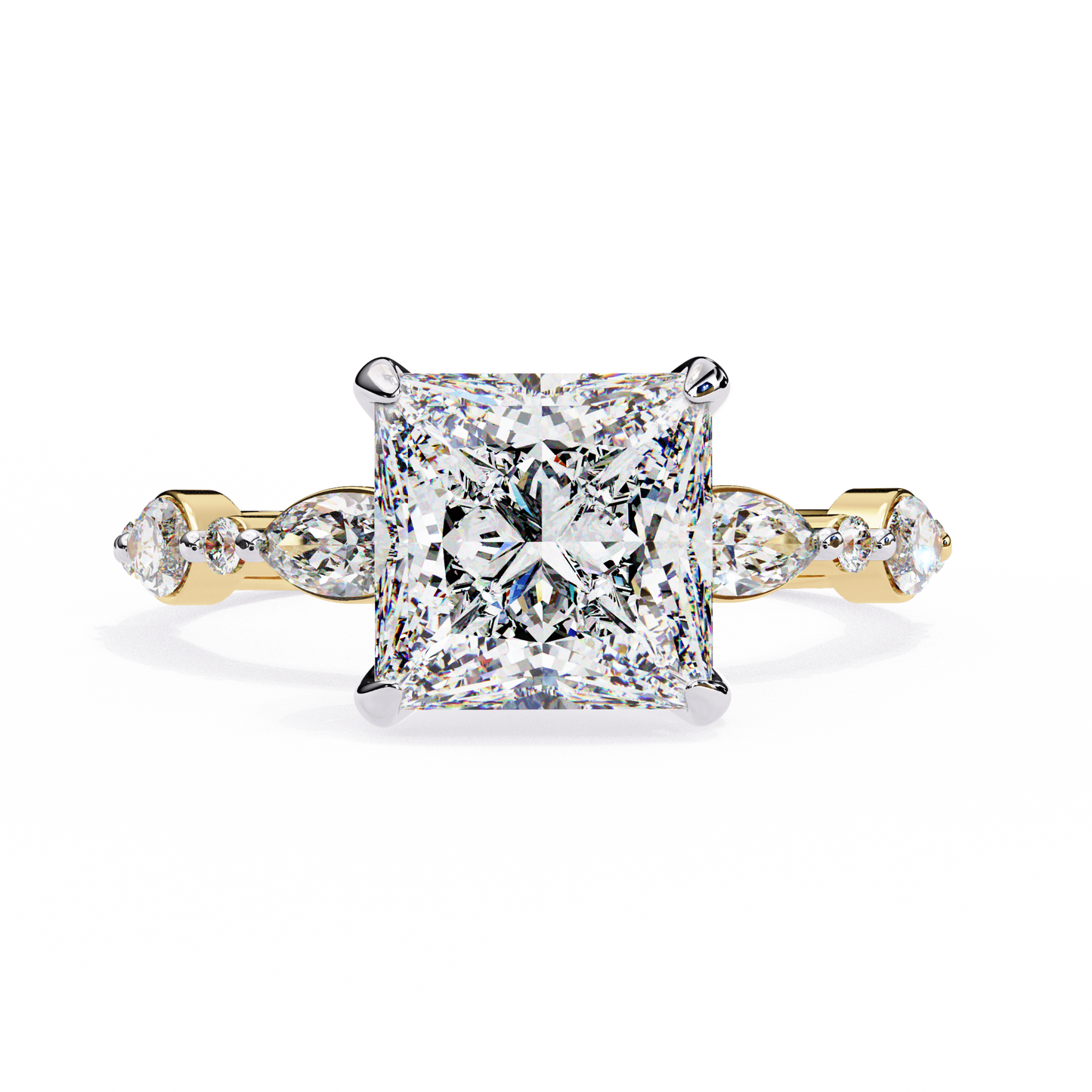 Aria Regale Princess Solitaire Ring