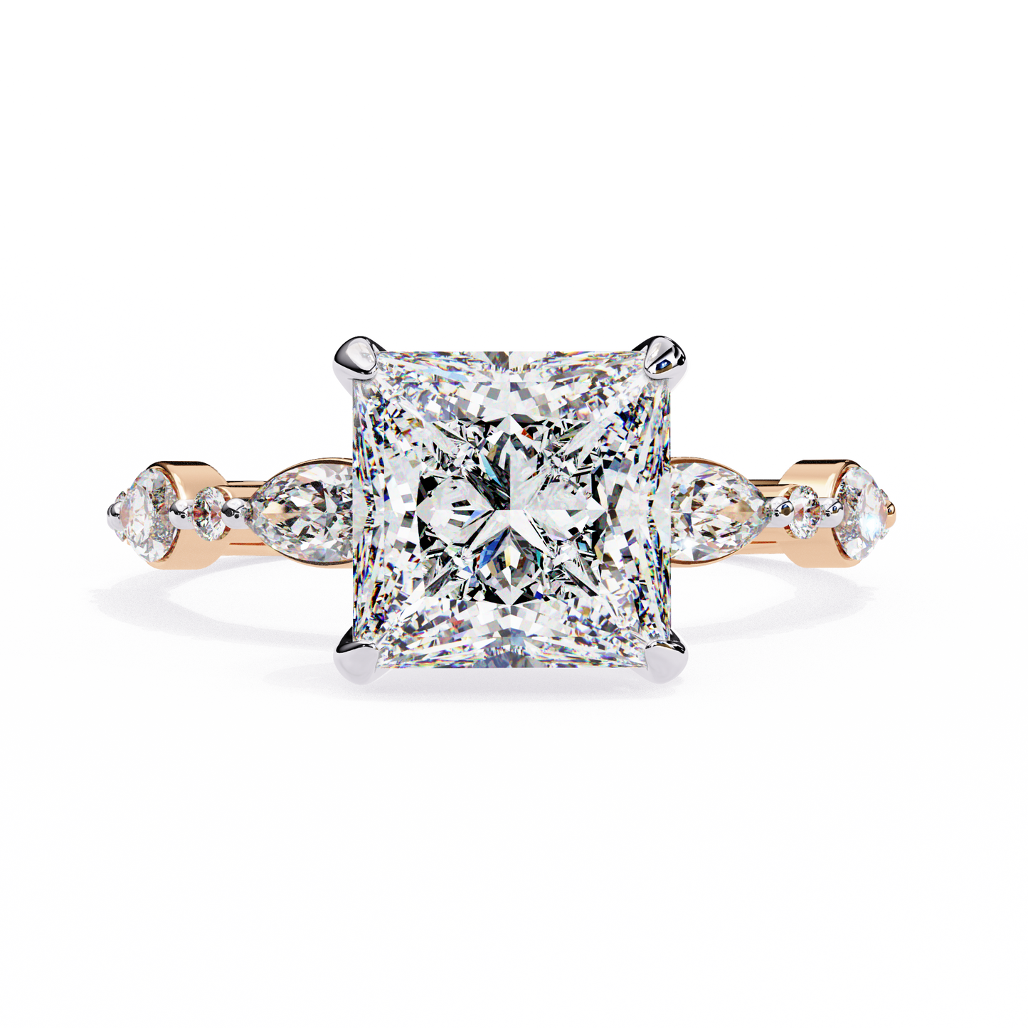 Aria Regale Princess Solitaire Ring