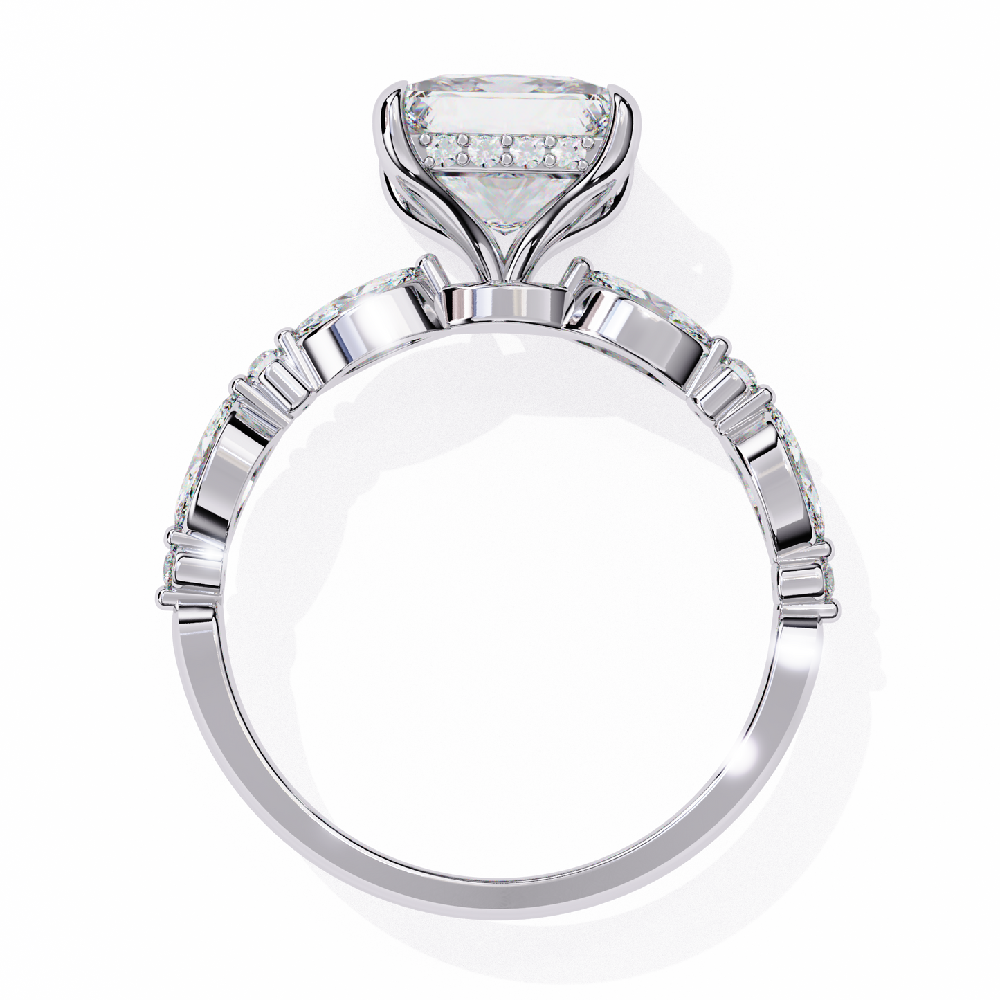 Aria Regale Princess Solitaire Ring