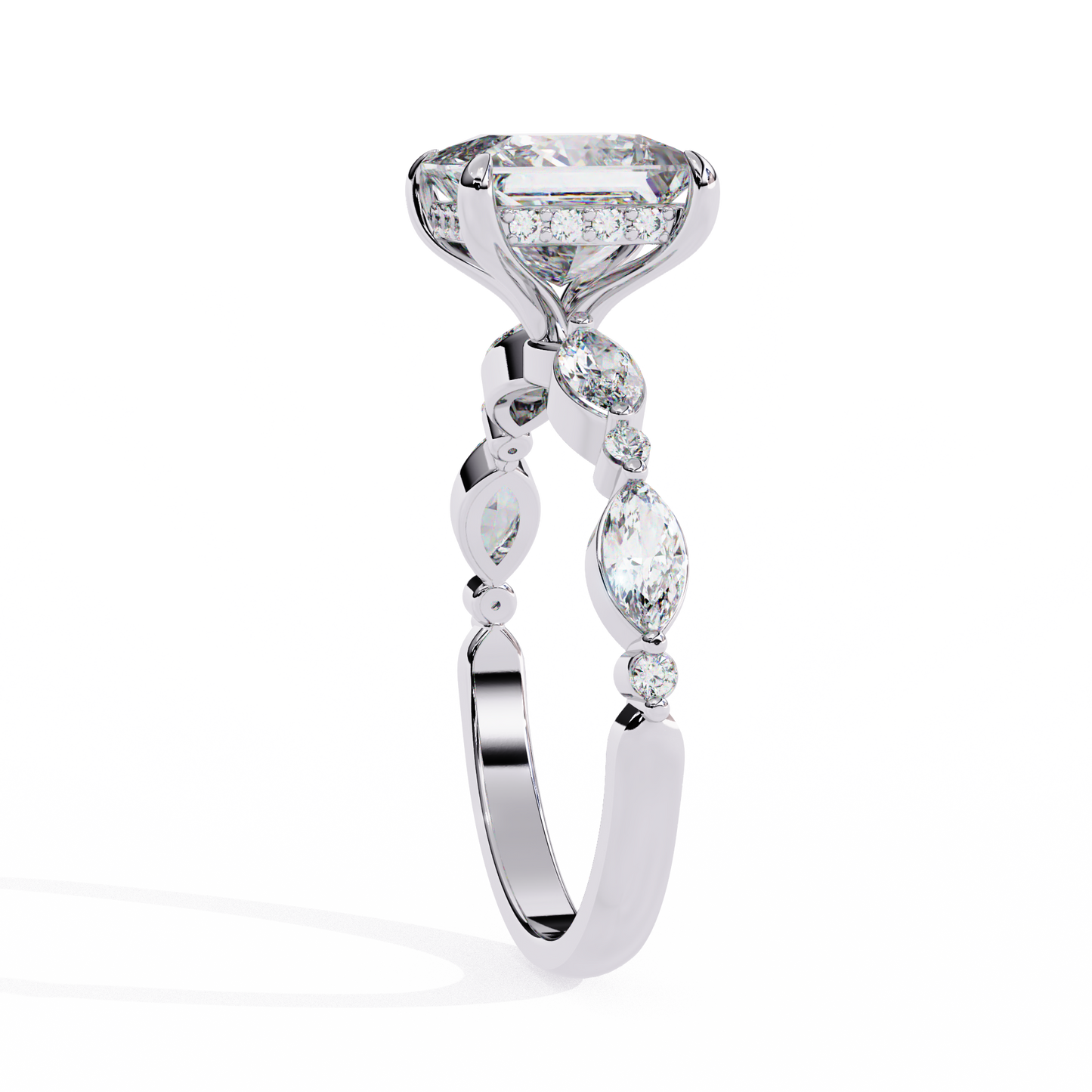 Aria Regale Princess Solitaire Ring
