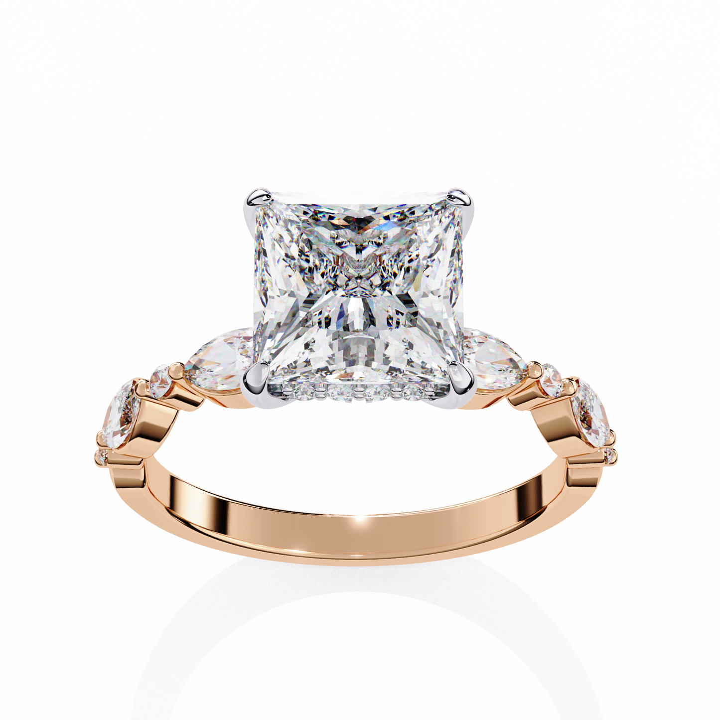 Aria Regale Princess Solitaire Ring
