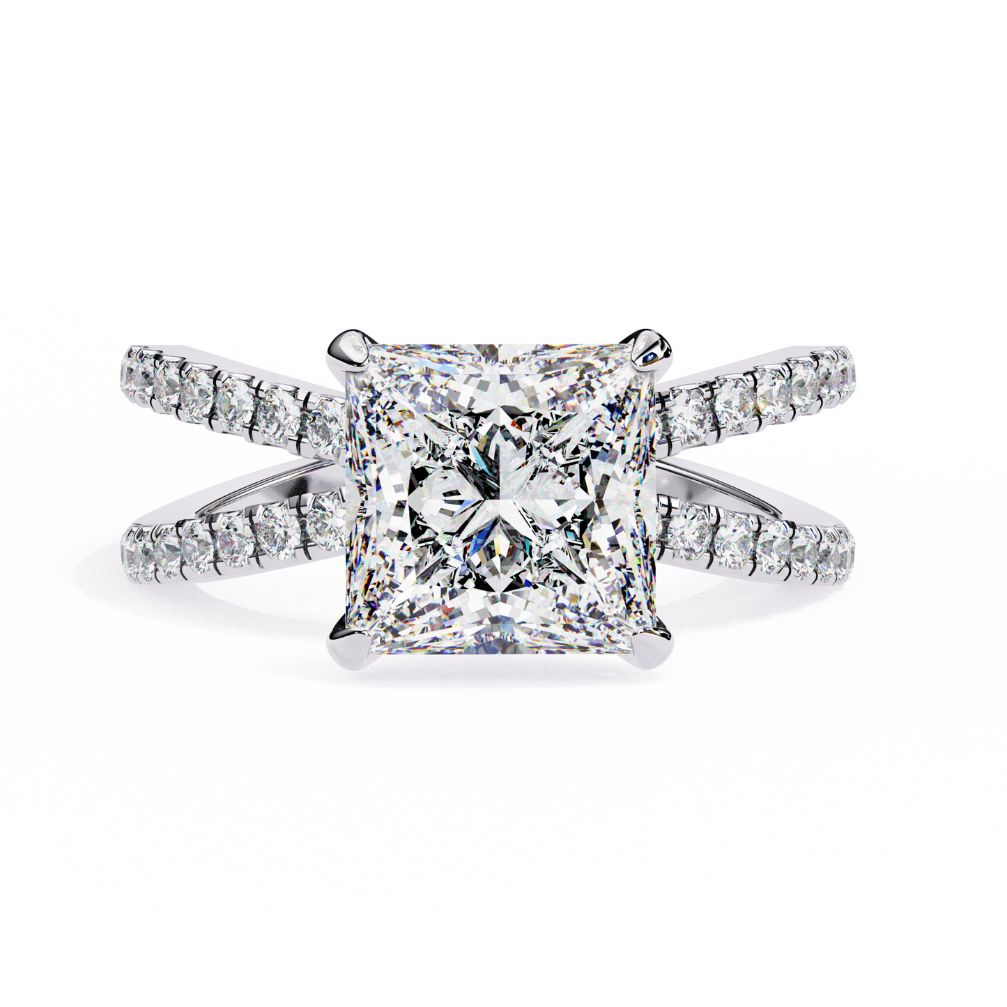 Valente Prism Princess Solitaire Ring