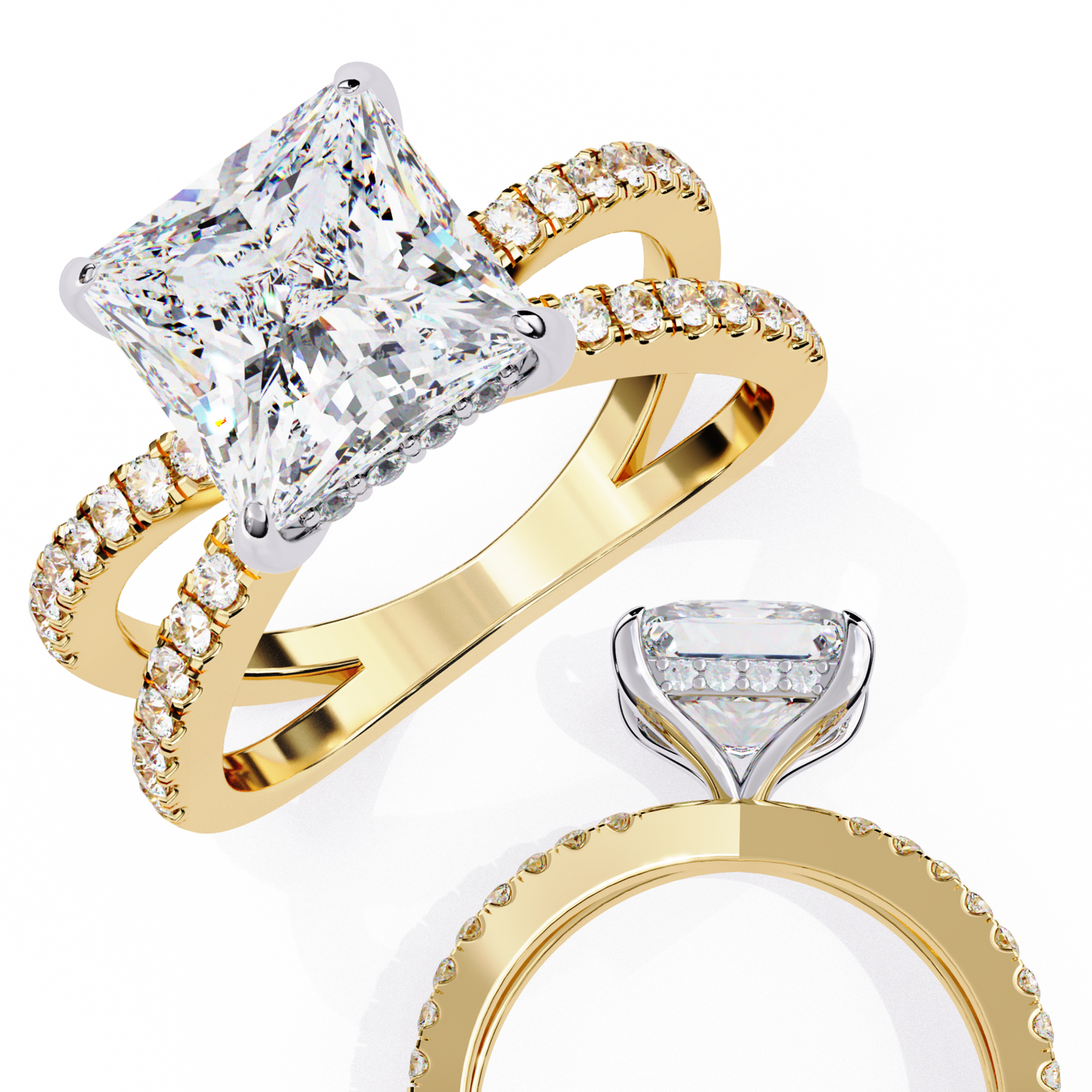 Valente Prism Princess Solitaire Ring