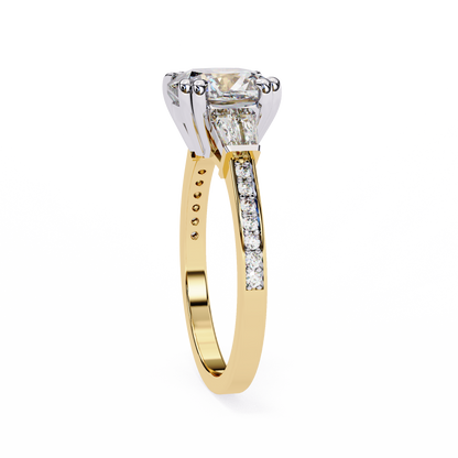 Sogno di Luce Cushion Solitaire Ring