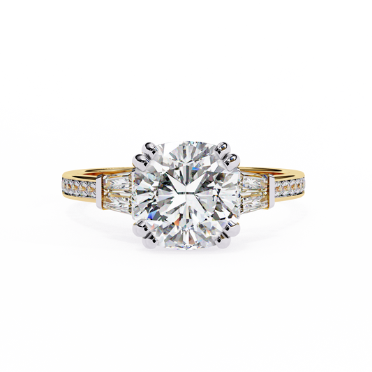Sogno di Luce Cushion Solitaire Ring