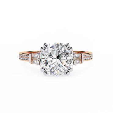 Sogno di Luce Cushion Solitaire Ring