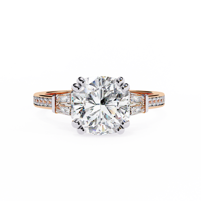 Sogno di Luce Cushion Solitaire Ring