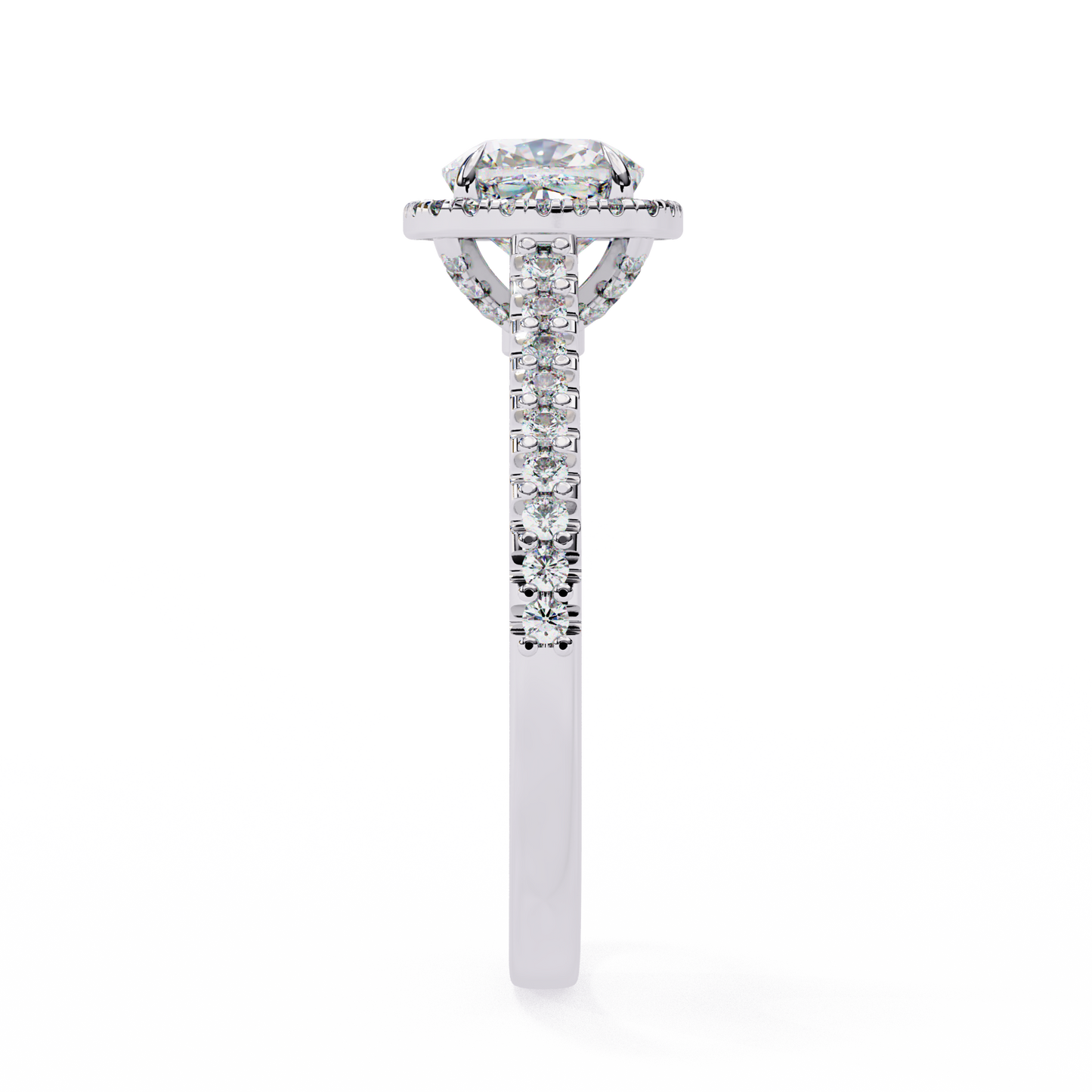 Eleganza Viva Cushion Solitaire Ring