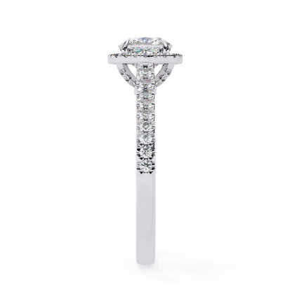 Eleganza Viva Cushion Solitaire Ring