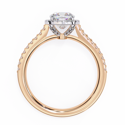 Eleganza Viva Cushion Solitaire Ring