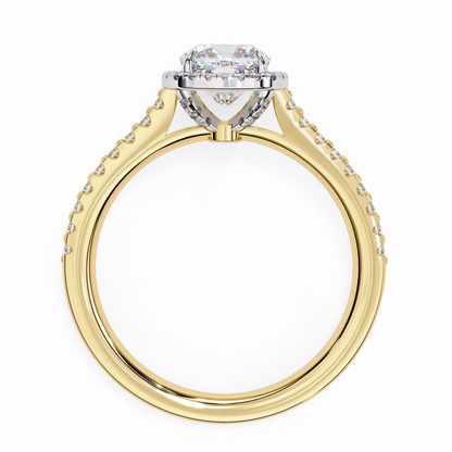 Eleganza Viva Cushion Solitaire Ring