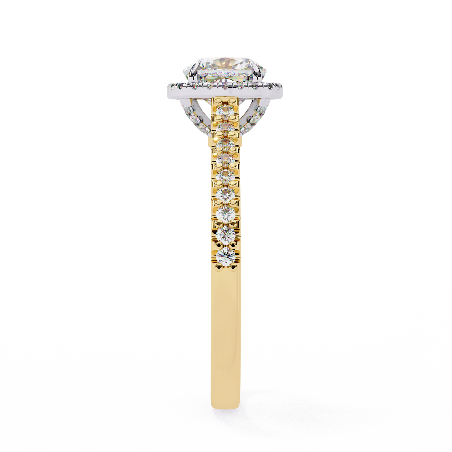 Eleganza Viva Cushion Solitaire Ring