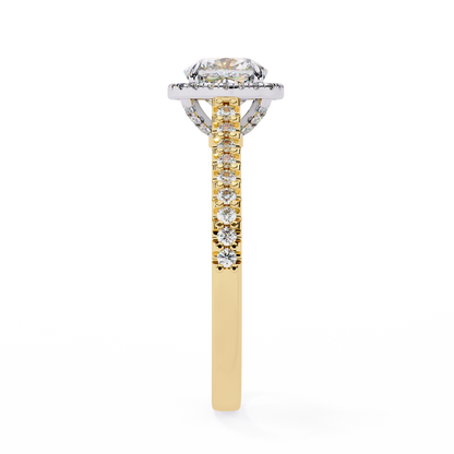 Eleganza Viva Cushion Solitaire Ring