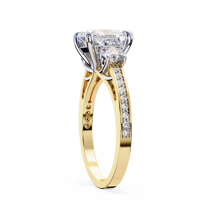 Estrella Fina Princess Solitaire Ring